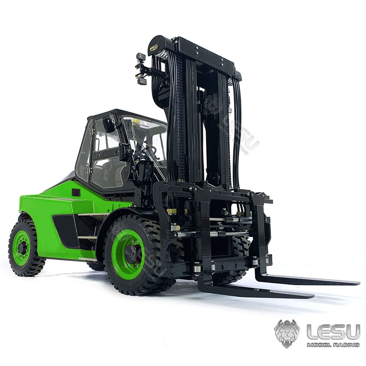 LESU 1/14 Aoue-Ld160S Remote Control Hydraulic Forklift for RC Truck Model Metal Assembled Painted Green Toys Thzh1470-Smt3 5