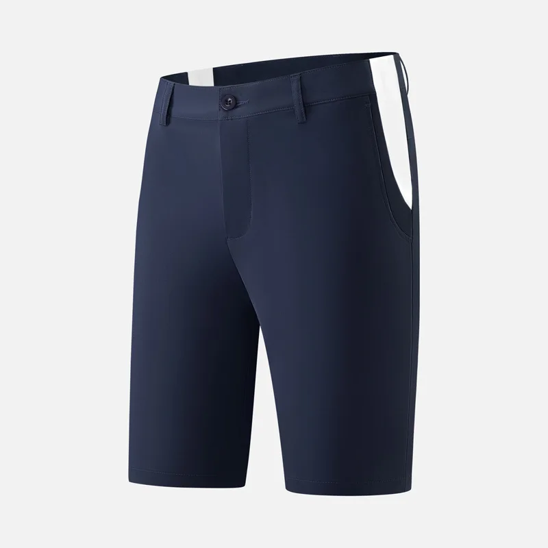 Muži rychlý suchý outdoorové šortky pánský prodyšné mid-waist golf kalhoty muži hubený anti-sweat tepláky léto na zip ležérní kalhot