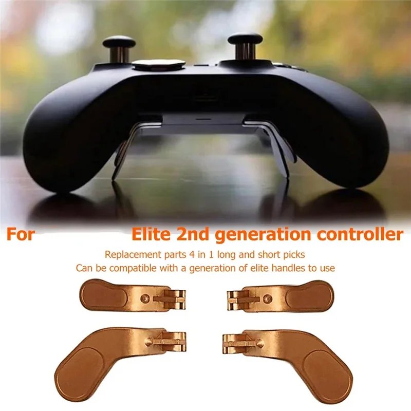 【Expert Recommended】 ABAC-Metal Paddles For One Elite Series 2 Game Controller Trigger Button Paddles For One Elite 2 Replacement Part.