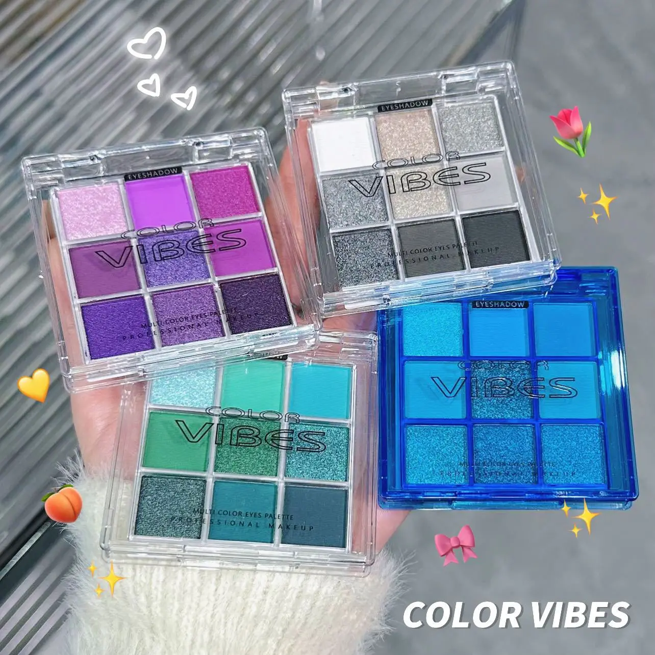 Beauty Glazed 9-Farben Lidschatten Palette – Hochpigmentiert, Matt & Schimmernd, Wasserfest, Für Alle Hauttypen