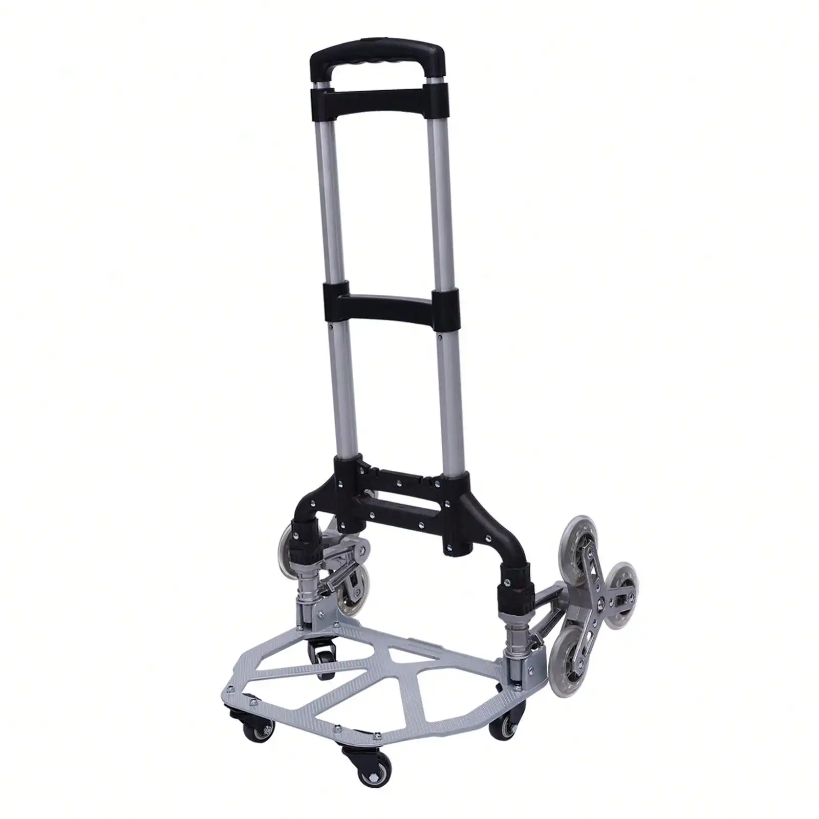 Klappbarer Treppensteigerwagen, Transportwagen aus Aluminium, dreifach höhenverstellbarer Transportwagen mit abnehmbarer wasserdichter Tasche – Detail 8