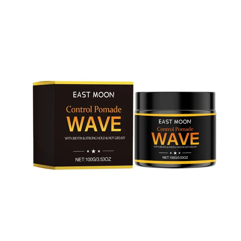 Men Hair Styling Wax Long-Lasting Strong Hold Reduce Frizz Improve Fluffy Wave Control Non Greasy Keep Shine Hair Shaping Pomade