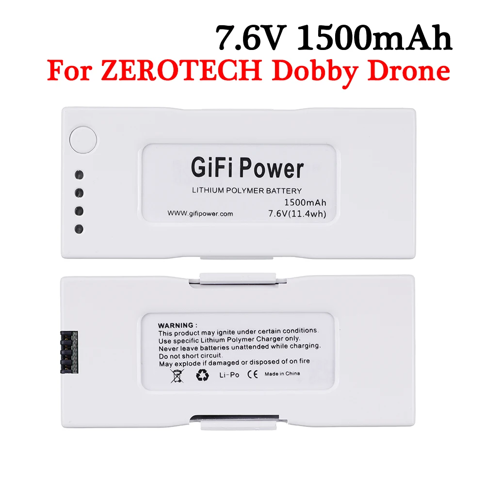 1500 мАч 7 6 В Lipo батарея запасные части для ZEROTECH DOBBY Drone V mAhRemote Control Aircraft Battery | Игрушки