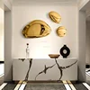 Italian Stainless Steel Hanging Decoration Art Room Decor Light Luxury Water Drop Wall Hanging Household Pebble Wall Decoration 2
