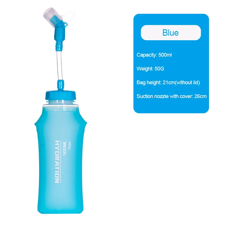 Blue 500ml-straw