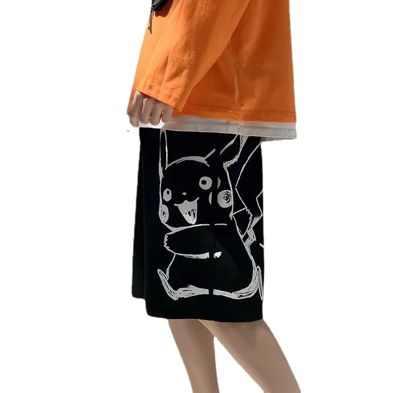 

Покемон кавайный Мультфильм Аниме Пикачу тонкие шорты Мужская Верхняя одежда быстросохнущие повседневные пляжные баскетбольные пятиконечные брюки подарок