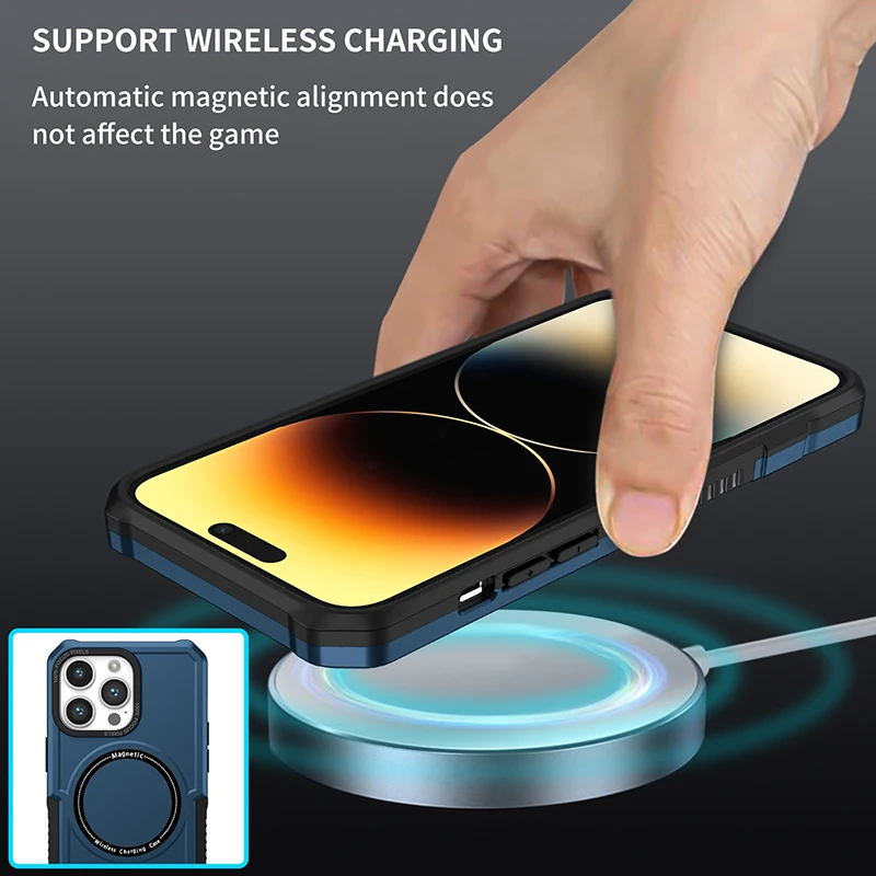 For Galaxy Note20 Ultra S20 S21 S23 FE S22 Ultra Plus 5G Magnetic Magsafe Wireless Charging Phone Cover Case for Samsung Galaxy