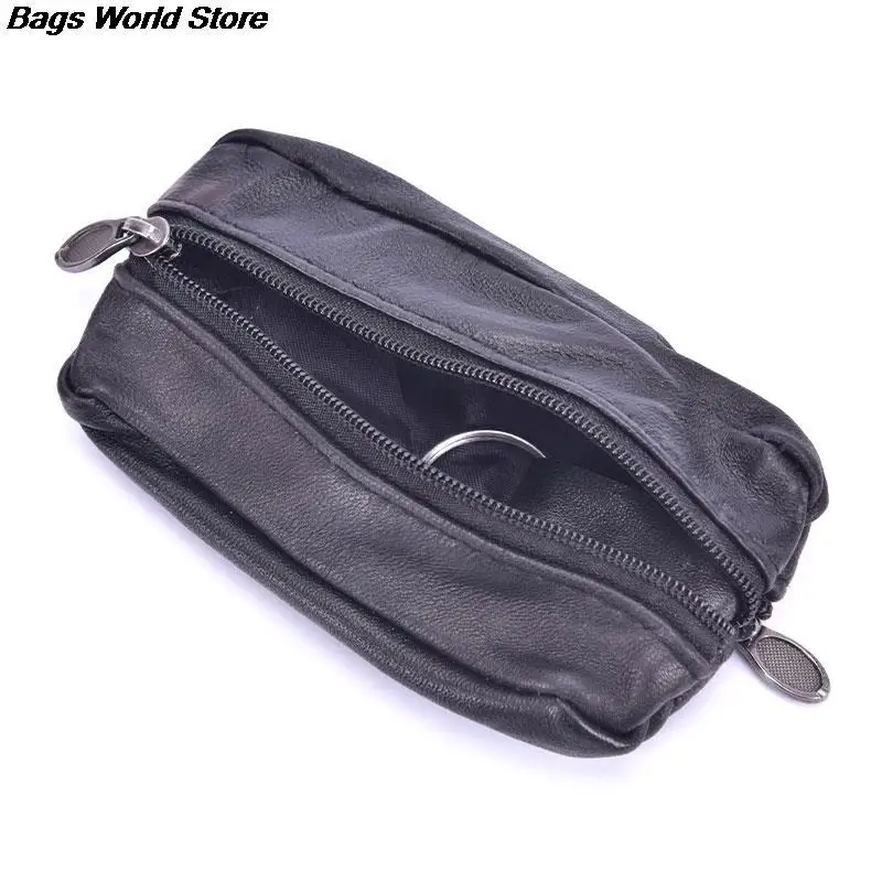 Coin Purse Mini Zipper Soft Purses Key Bags Unisex Gift Money Pocket Thin Wallets Ring Pouch Small Change Bag 1x