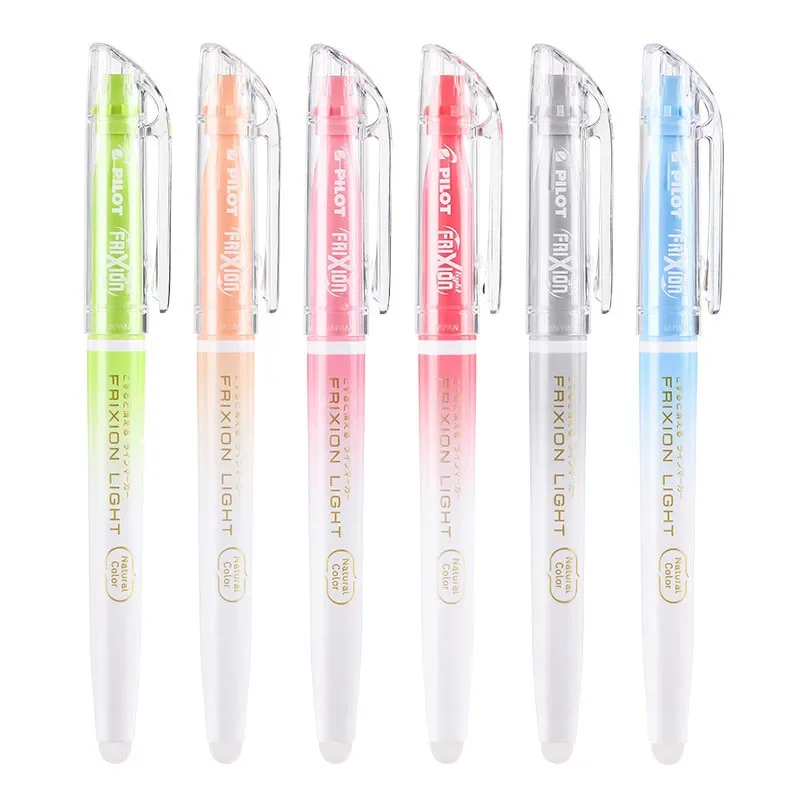Highlighter Pen 1pc Pilot Erasable Highlighters Kawaii Fluorescent Markers Pastel Drawing Pen for Student School Office Stationery Supplies Gift Marker Pen Highlighter Marker Art Marker