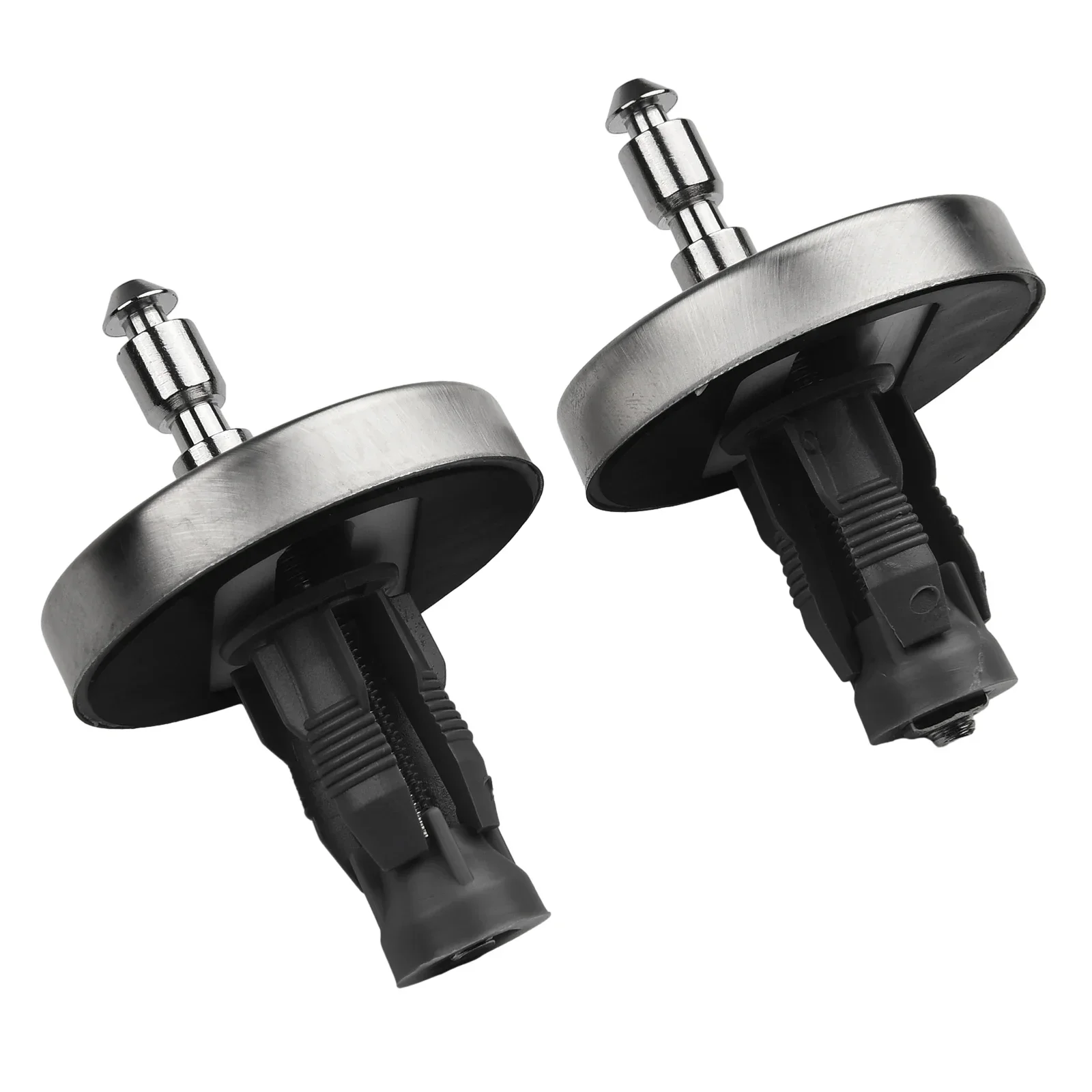 2pcs Toilet Seat Hinge Back To Wall Or Wall Hung Toilet Pans Replacement Hinges Well Nuts Top Close Soft Release Parts