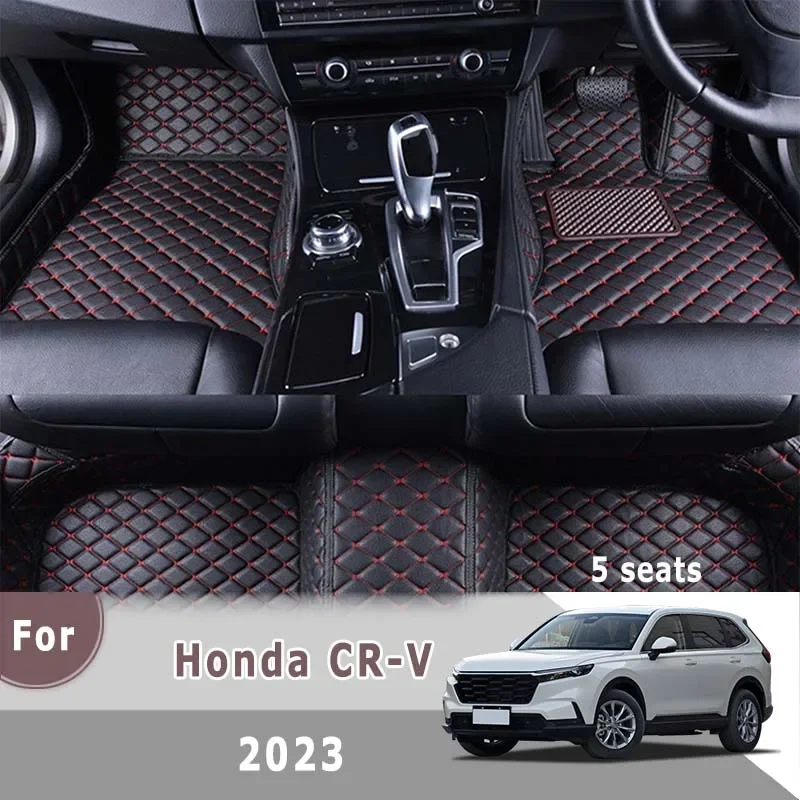 

RHD Carpets For Honda CR-V CRV 2023 (5 Seats) Car Floor Mats Interior Accessories Custom Rugs Automobiles Waterproof Leather