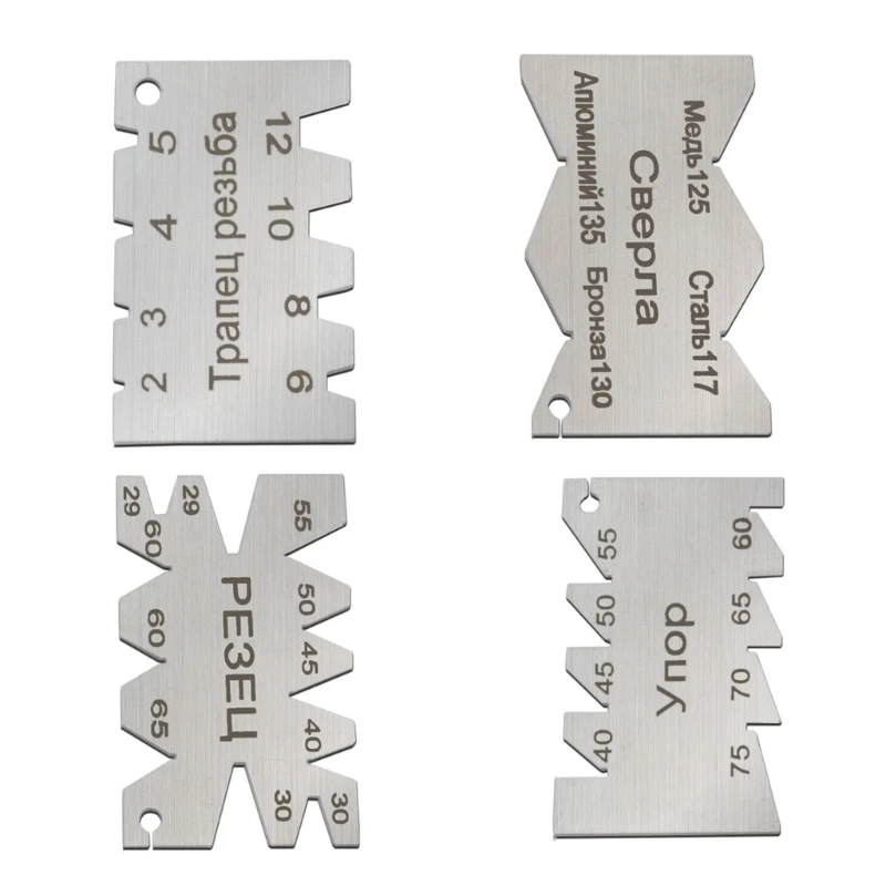 

Professional Template Measuring with 1.4mm Thickness Stainless Iron Gauge Woodworking Tool Lightweight Durable Dropship