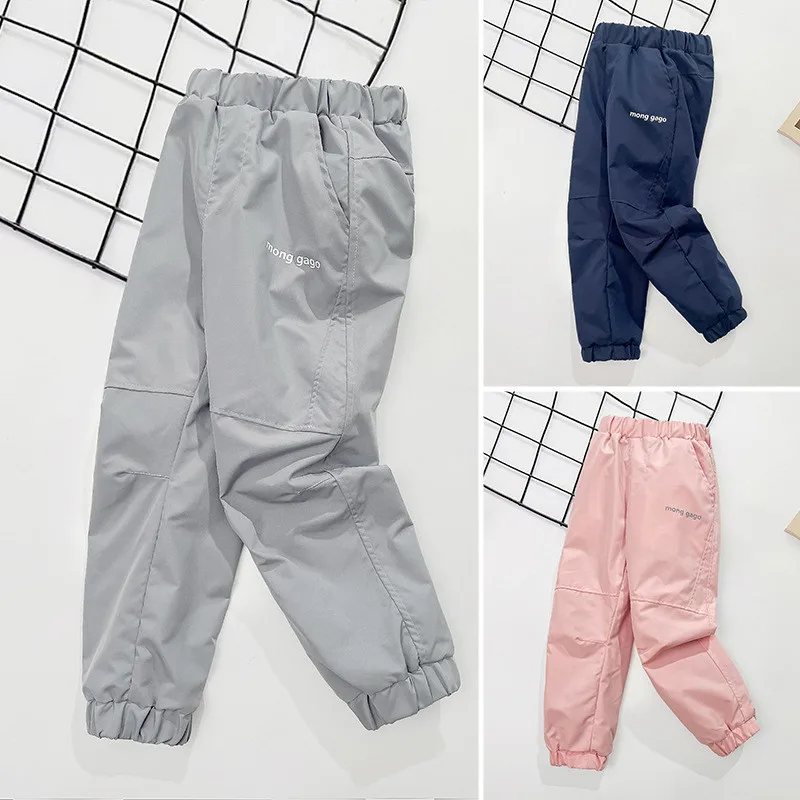 5-13Y Winter Pants Boys Girls Kids 5-12 Years Plus Fleece Thermal Warm Windproof & Waterproof & Oilproof Long Sport Trousers girls pants boys pants kids pants girls trousers