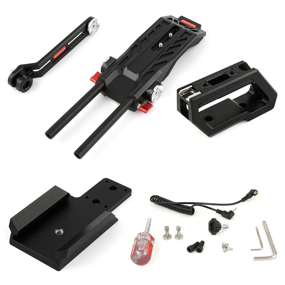 Nuovo Gondor Bmd Ursa Mini Impianto Di Perforazione Della Spalla 15Mm Gabbia Piastra Di Base Di Spalla Pad Maniglia Superiore Per 4 K/4.6 Blackmagic U