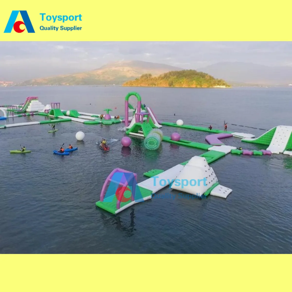 Parco Acquatico Gonfiabile Galleggiante 2024 Per Piscine Parco Giochi D'Acqua Lago Aqau