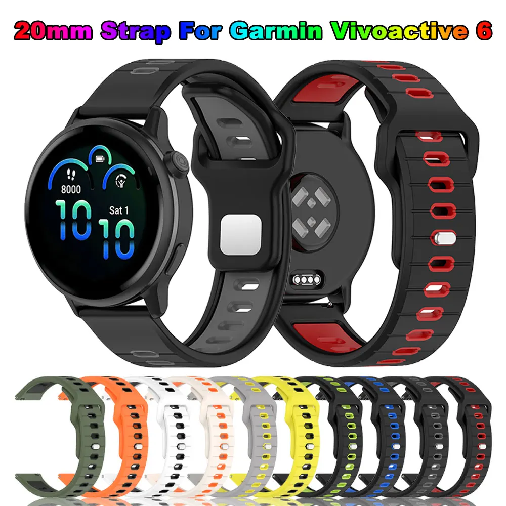 Silicone Sport Watchband Strap for Smartwatch Wristband Accessories