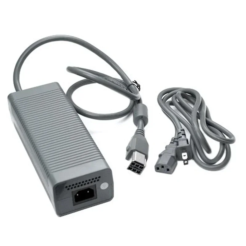 203W Power Supply AC Adapter for Xbox 360 US/EU Plug Charger with Power Cord Xbox360 Fat Console Repair Accessories
