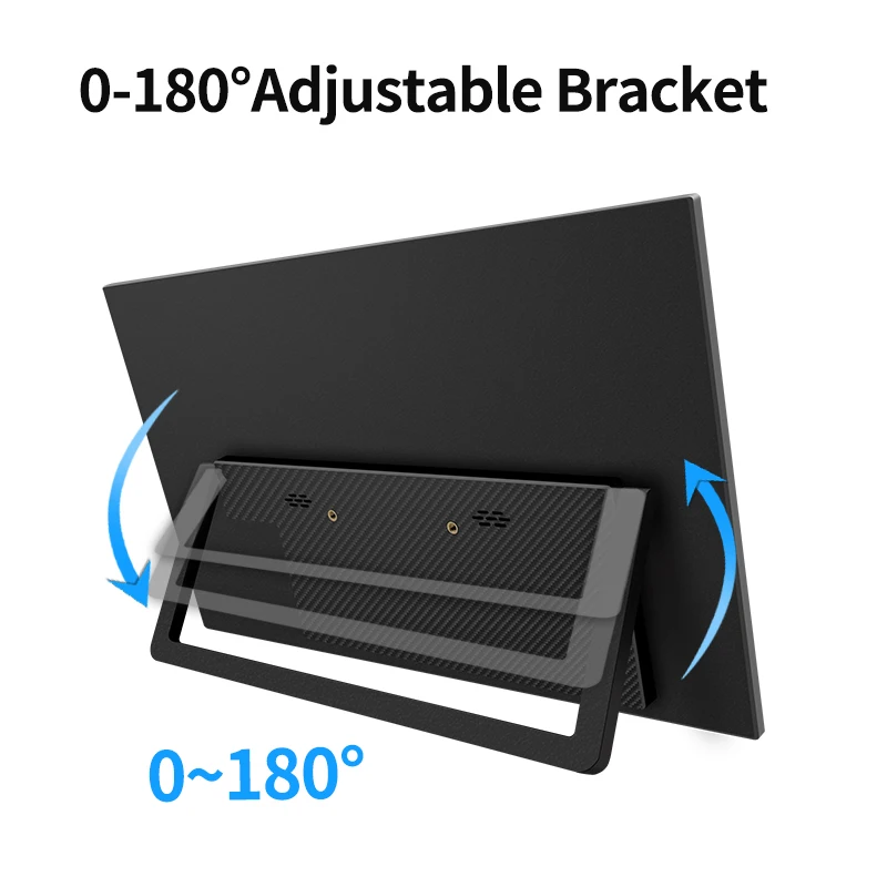 HGFRTEE 14.1inch Mobile Portable Monitor IPS Second Game Screen Extended Display for Laptop with Bracket For xbox/raspberry Pi 5