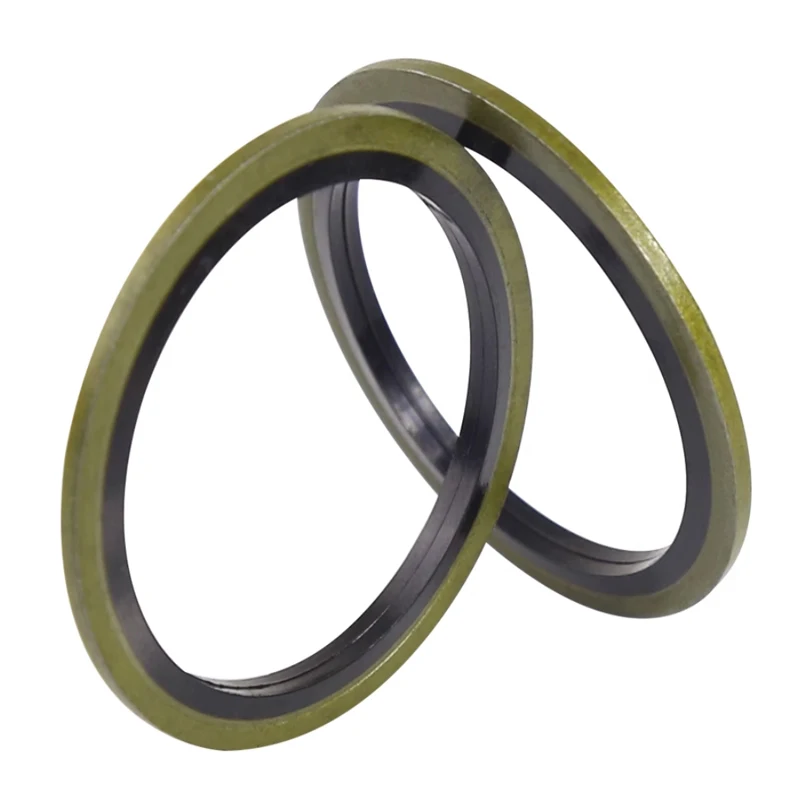 Washer Gasket 6/8/10/12/14/16~60mm Bonded Washer Metal Rubber Oil Drain Plug Gasket Fit M6/M8/M10/M12/M14/M16~M60 Combined Washer Sealing Ring