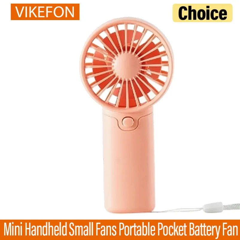 Summer Mini Handheld Small Fans Portable Pocket Battery Fans Suitable for Dormitory Outdoor Office Outdoor Travel Camping Use