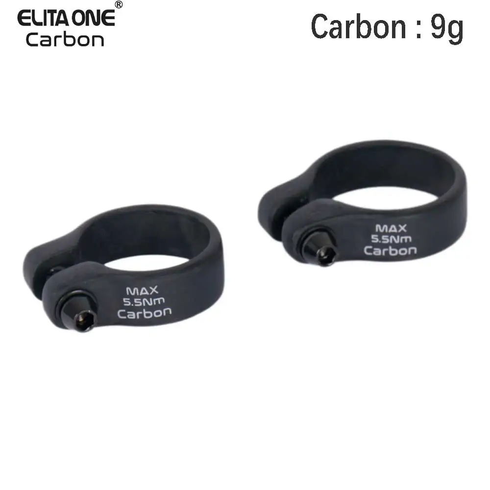 Carbon Bike Seatpost Clamp 31.8/34.9mm 9g MTB/Road Bike Seatposts Clamps Titanium Screw