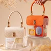 Luxury Acrylic Wedding Accompaniment Organizer Creative Handbag Cosmetic Organizer Holiday Gift Packaging Reuse Gift Boxes 3