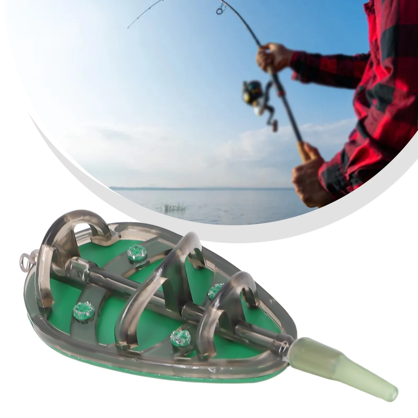

Fishing Feeder Flexible Bait Mould Combo 20g-100g Feeders Easy Release Bait Mould Aerodynamic Design Carp Fishing Accessories