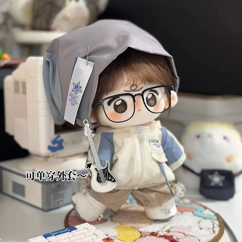 Original Sport Fashion Casual Clothes Suit Outfit For 20cm No Attribute Plush Dolls Dress Up Clothing Cosplay Gift 3
