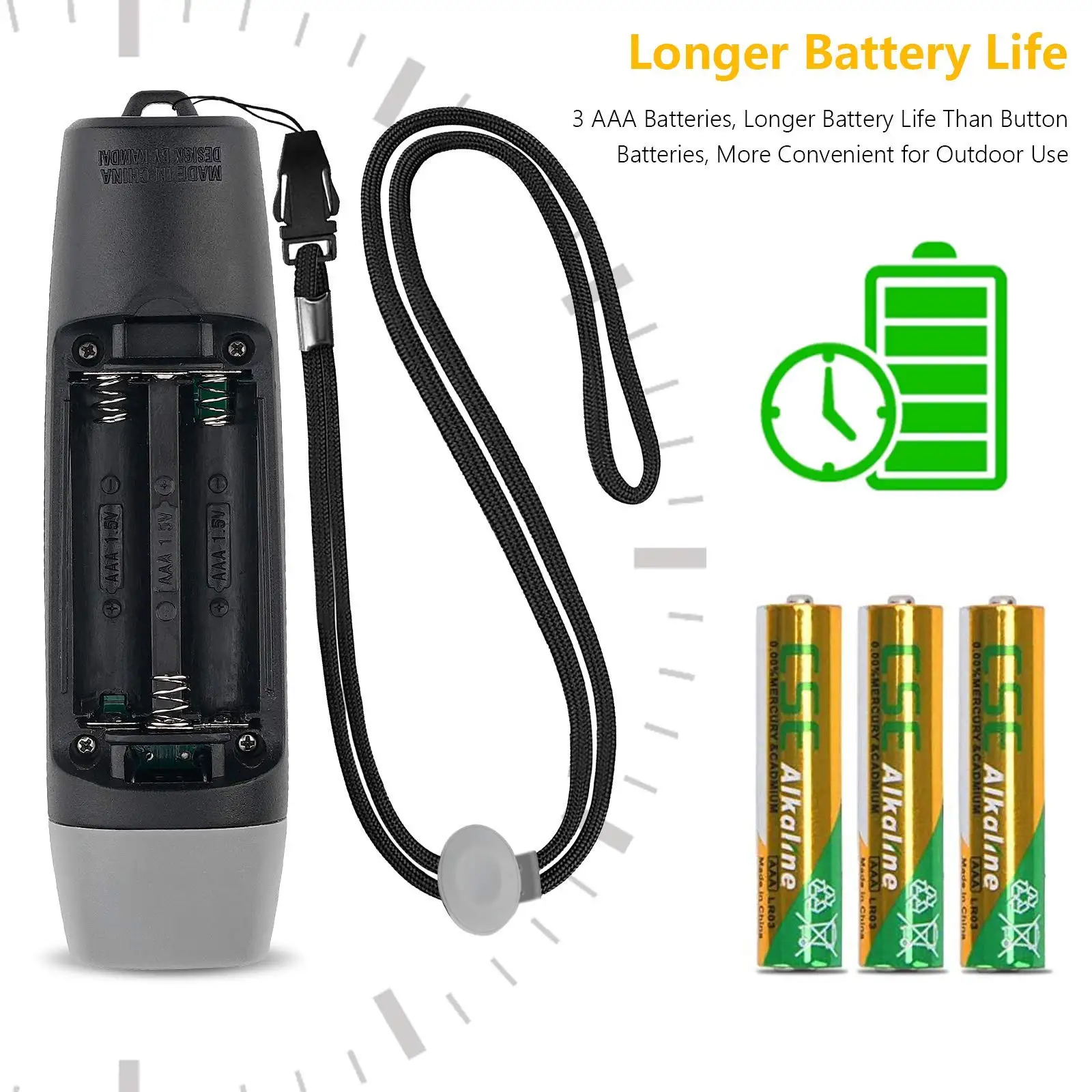 Electronic Hand Whistle for Referee, Handheld Sports Whistle, Adjustable Electronic Whistle with 3 Volumes and 3 Tones