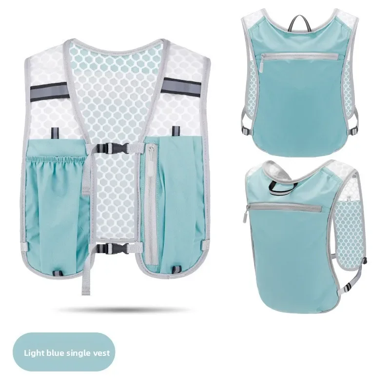 Night Running Backpack Reflective Strip Cycling Running Backpack Breathable Waterproof Running Vest Backpack
