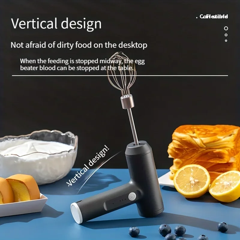 Wireless Electric Milk Frother Whisk Egg Beater USB Rechargeable Handheld Coffee Blender Milk Shaker Mixer Foamer Food Blender 4