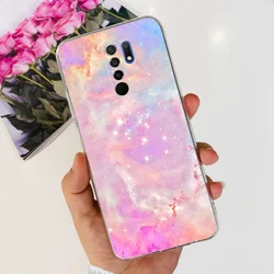Charming Painted Soft Silicone TPU Phone Case - Vibrant Design for Redmi 9 (Lemon yellow)