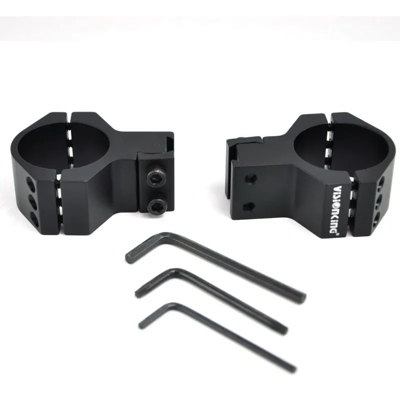 25.4mm 30mm 35mm Aluminum Rifle Scope Picatinny Mount Ring For .223 .308 .50 Cal Hunting 11mm 21mm Dovetail Mount Visionking