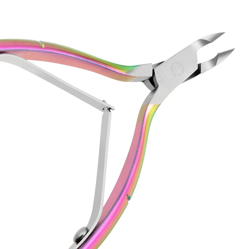 Nail Cuticle Nipper Scissors Stainless Steel Manicure Colorful Clipper Dead Skin Remover Pedicure Eagle Beak Pliers 6