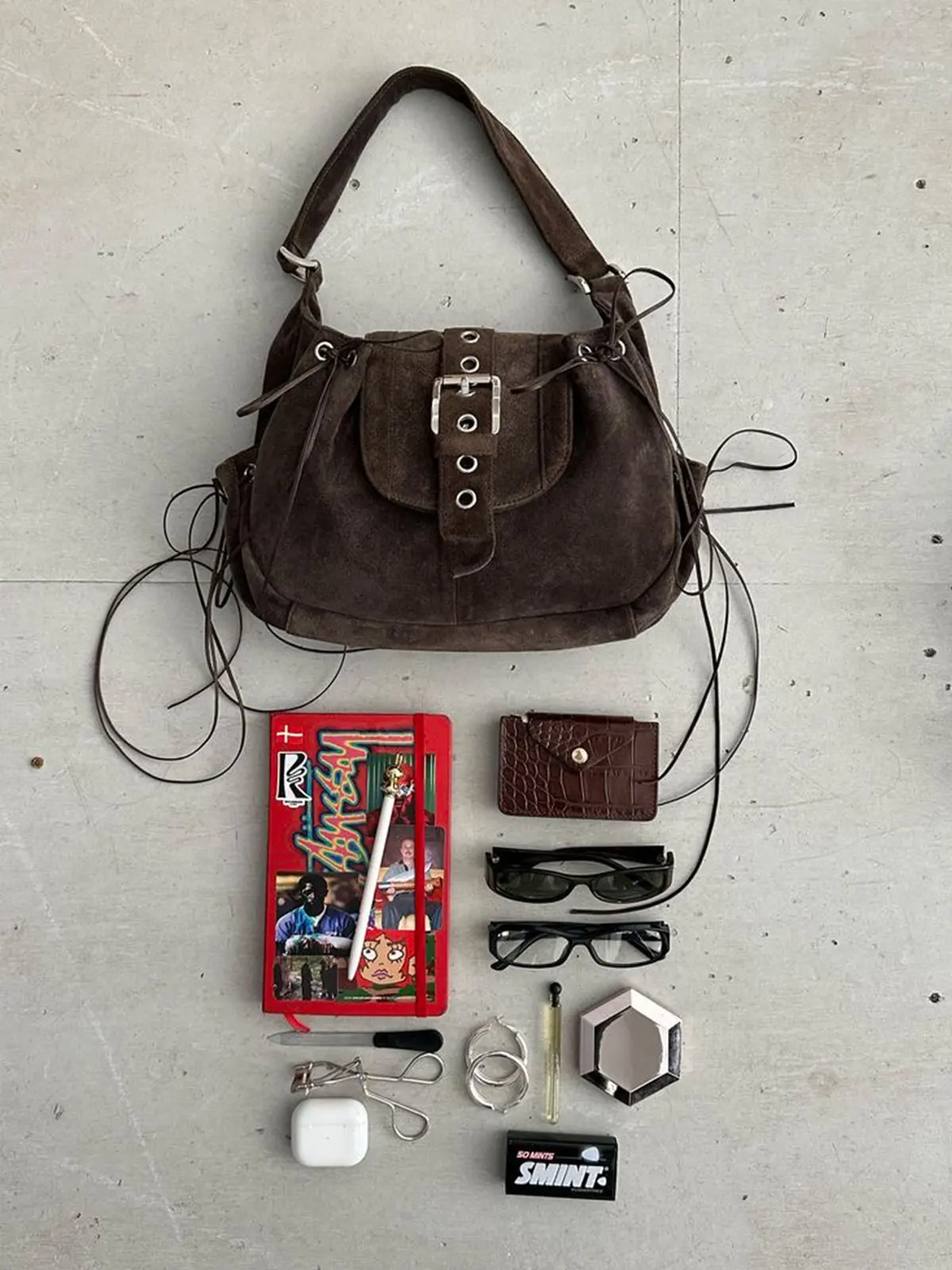 NEW Retro Nubuck Leather Underarm Bag Women's Autum Winter New Fashion Shoulder Bag Temperament tassel Versatile Crossbody Bags