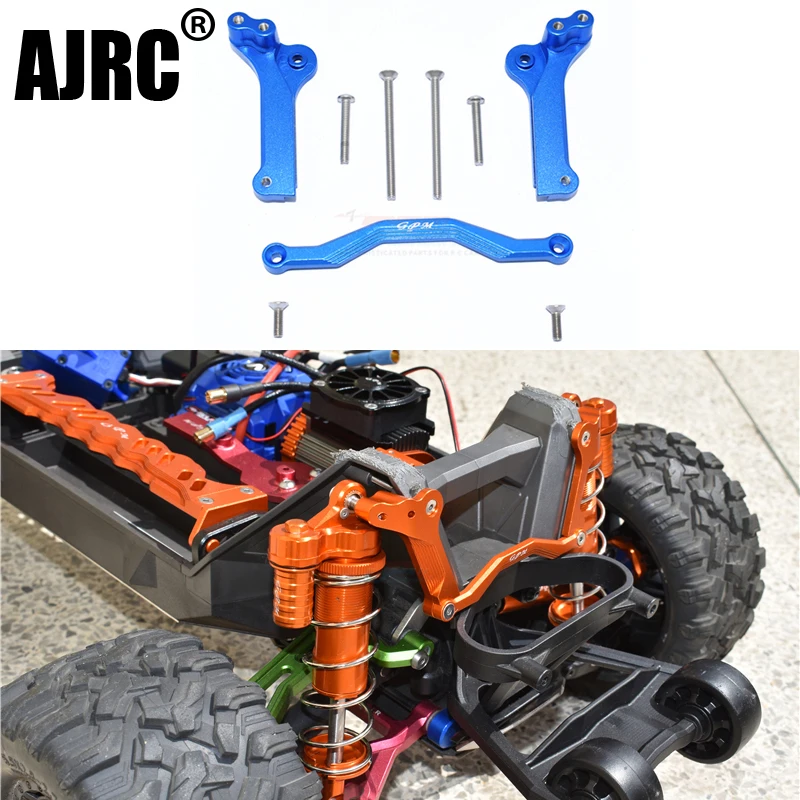 

For Trax 1/10 4s Maxx Monster Truck 89076-4 Aluminum Alloy Front / Rear Adjustable Shock Mount Alternative # 8938 8939