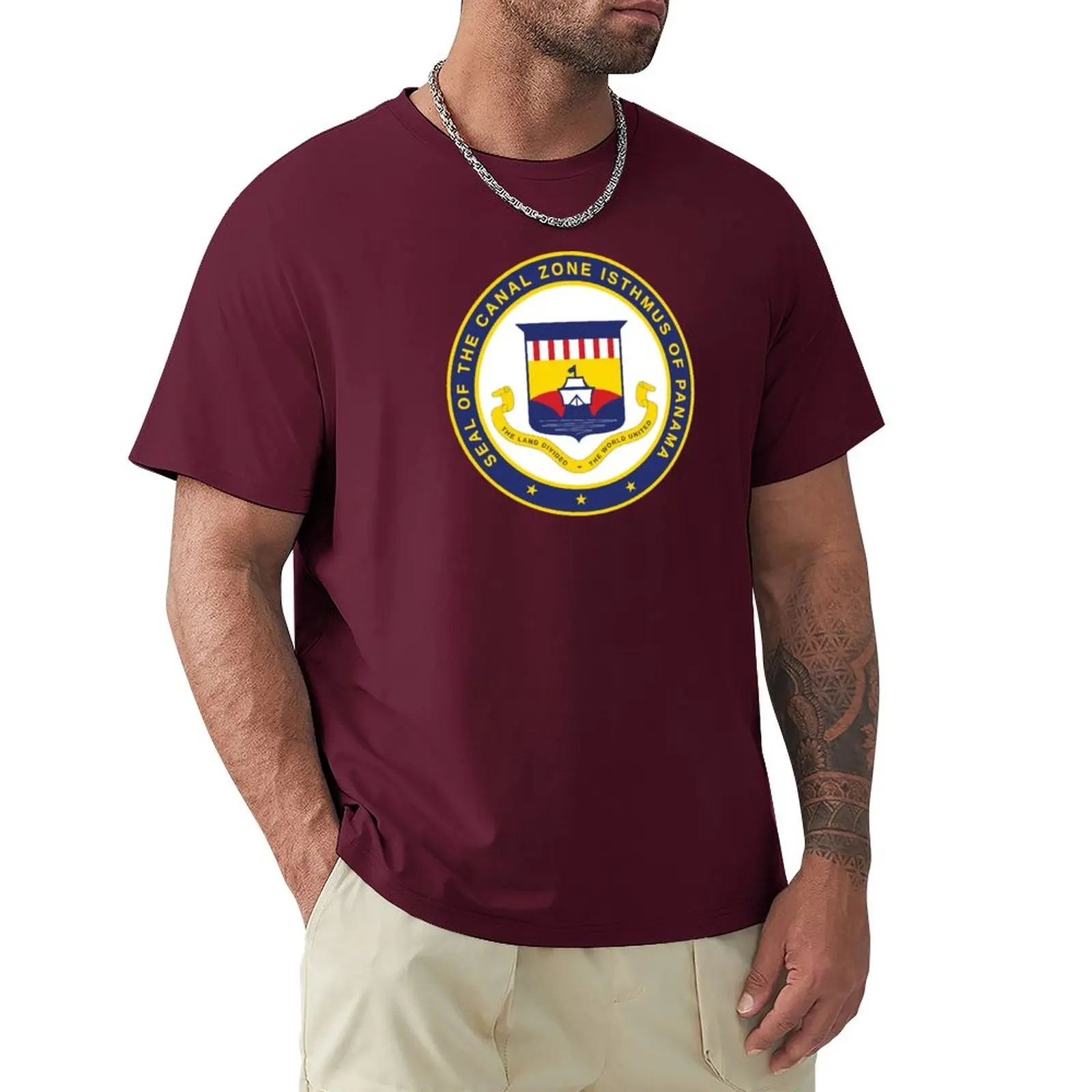 

Seal of the Canal Zone Isthmus of Panama T-Shirt Blouse heavyweight t shirts mens tall t shirts