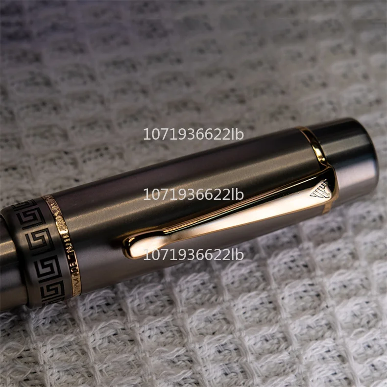 JUNLAI-18Kゴールドペン先チタン合金ゴールドクリップピストン
