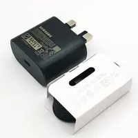 For Samsung 25W UK Super Fast Charger Adapter For Galaxy S24 S23 S22 S21 S20 Note 20 Ultra Z Flip Fold 6 5 4 3 2 A15 A25 A35 A55