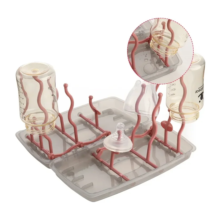 Dustproof Bottle Dry Rack Baby Bottle Drain Drying Racks Multifunctional Baby Cleaning Dryer Drainer Storage Drying Rack baby bottle drying rack feeding bottle drying rack bottle drying rack