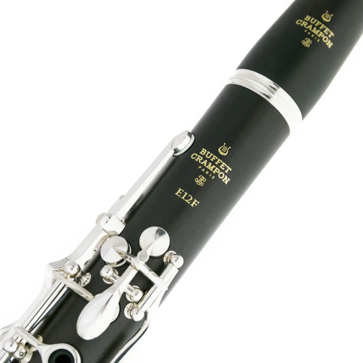 De Xin Professional Bb Clarinet E12F Ebony Wood Clarinets Nickel Silver Key Musical Instruments Case Mouthpiece Reeds