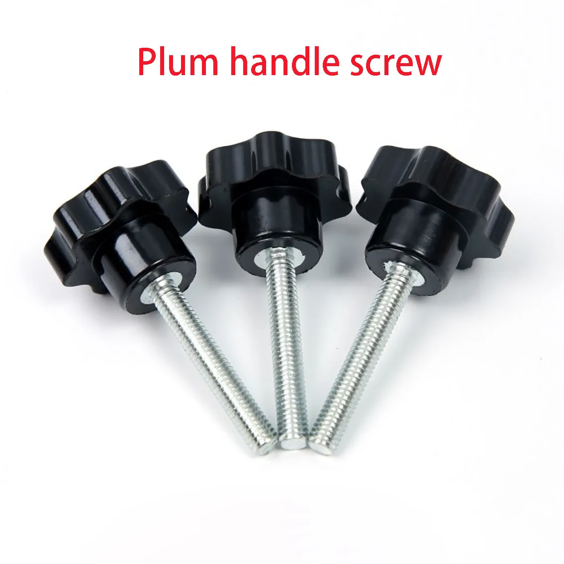 

1/2PCS Head Diameter 31/38/48mm Plum Blossom Handle Bolt Phenolic Manual Knob Fastening Screw Industrial Equipment Plastic Steel