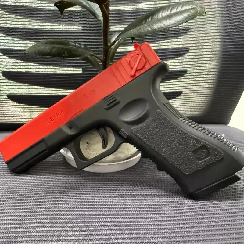 고품질 소프트 탄환 에어건 수동 G17 글록 장난감 총 하부 탄창 레이저 야외 스포츠 게임 어린이 선물