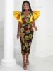 Chioma Butterfly Sleeve Print Outfit