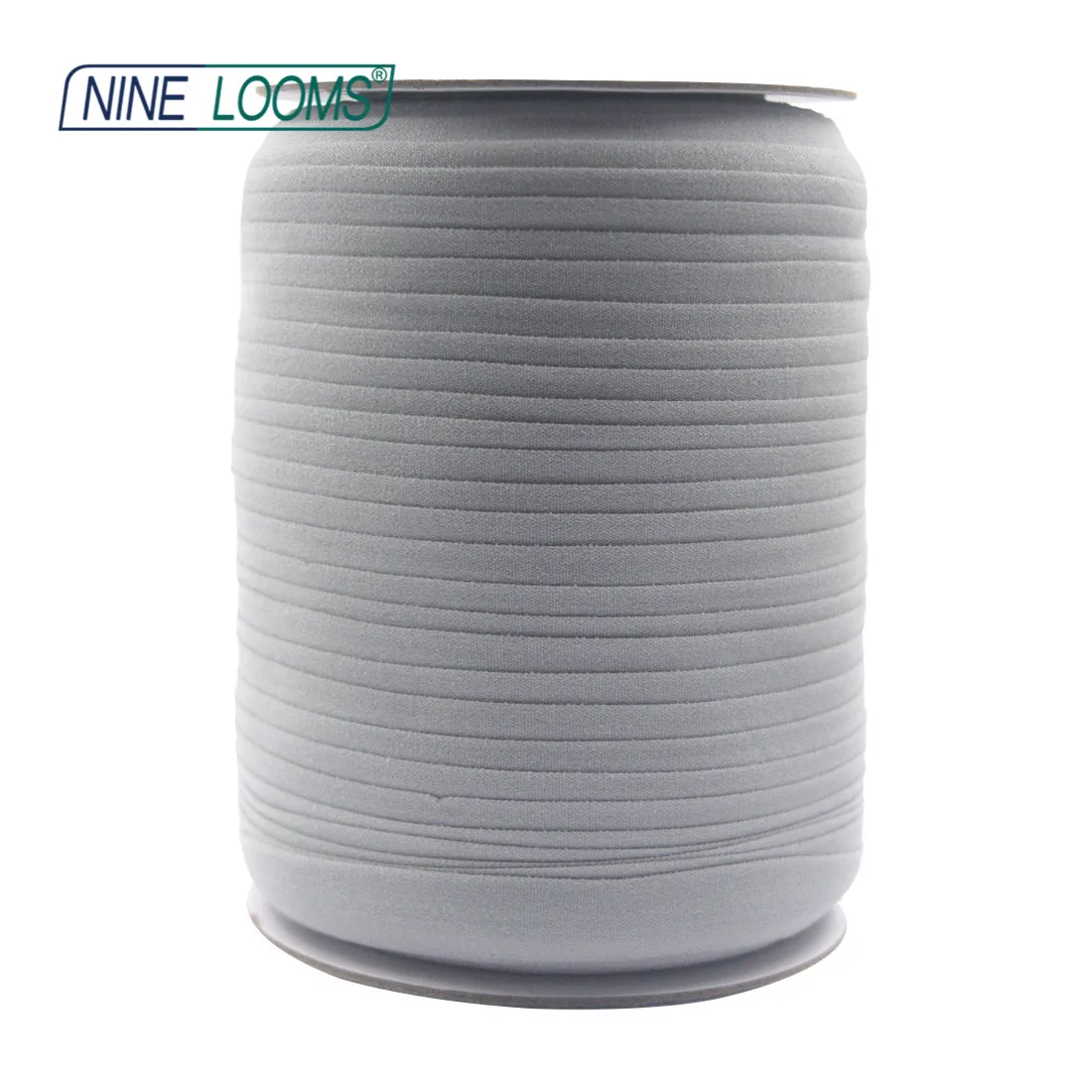 NINE LOOMS Matte, umklappbare, elastische FOE 5/8 Zoll 15 mm, nicht glänzendes Spandex-Band, Stirnband, Unterwäsche, Kleid, Nähbesatz, 50, 100 Yard per Spule – Detail 23