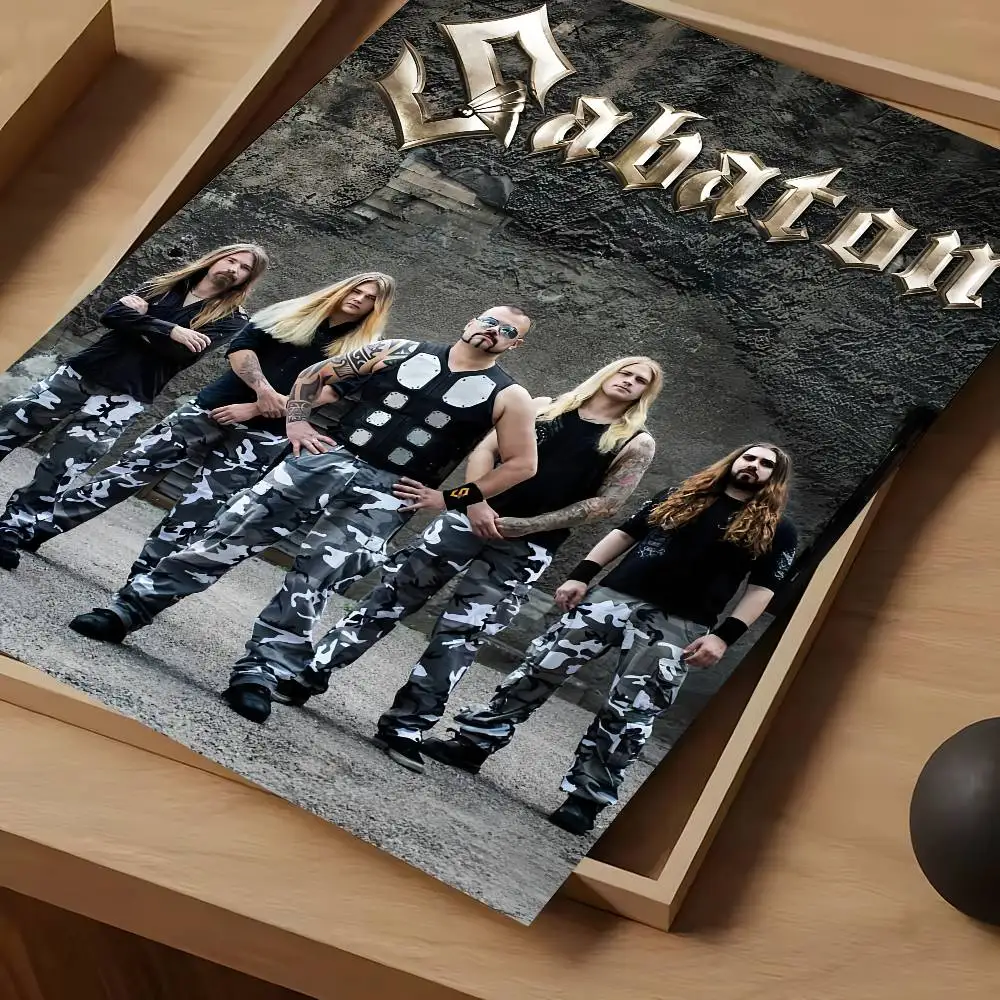 S-Sabaton Metal Band Album Covers Poster, wasserdicht, Vintage-Filmposter, hochwertiger Wandkunstdruck für Raumdekoration, Geschenk – Detail 17