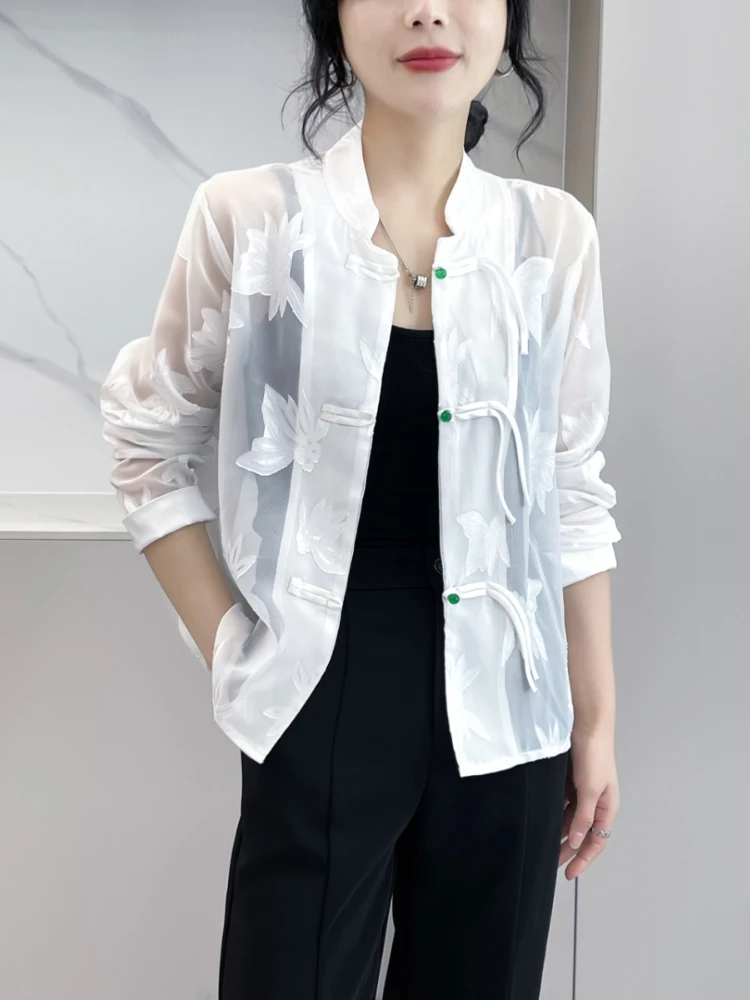 Womens Jacket See Through White Jacket Jackets Women Sheer