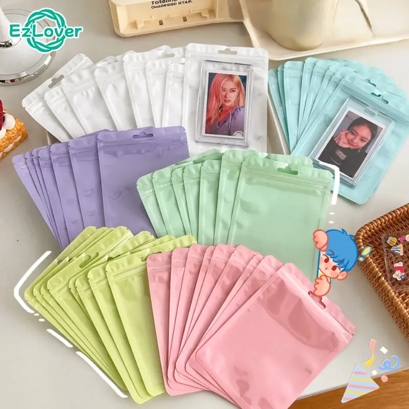 

100pcs Frosted Self Sealing Bag Matte Bag Transparent Plastic Bag Food Packaging Bag Candy Sealing Bag Fruit Tea Storage Bag