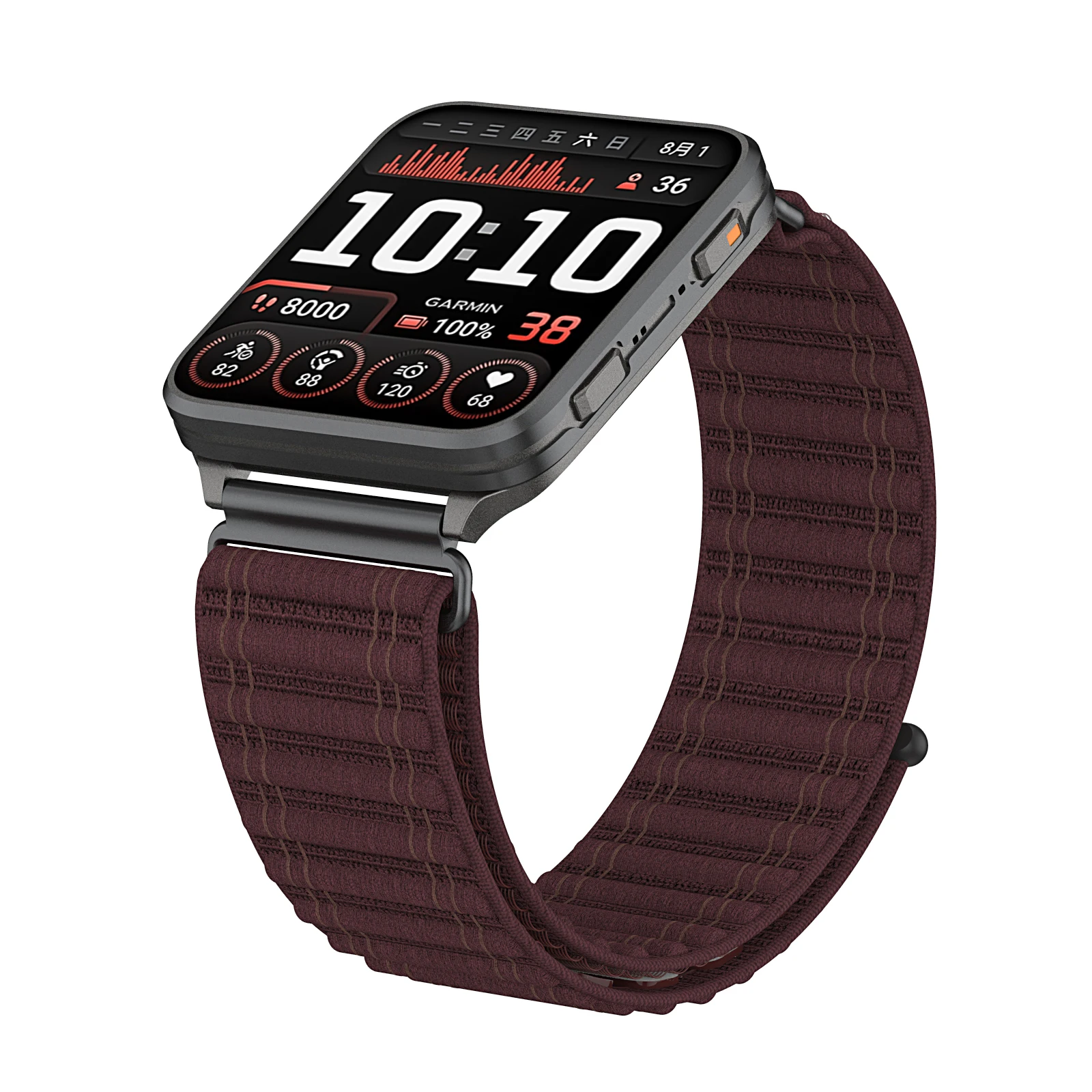 Mountain Wave Nylon Strap, Lightweight Secure-Fit Breathable Replacement Band