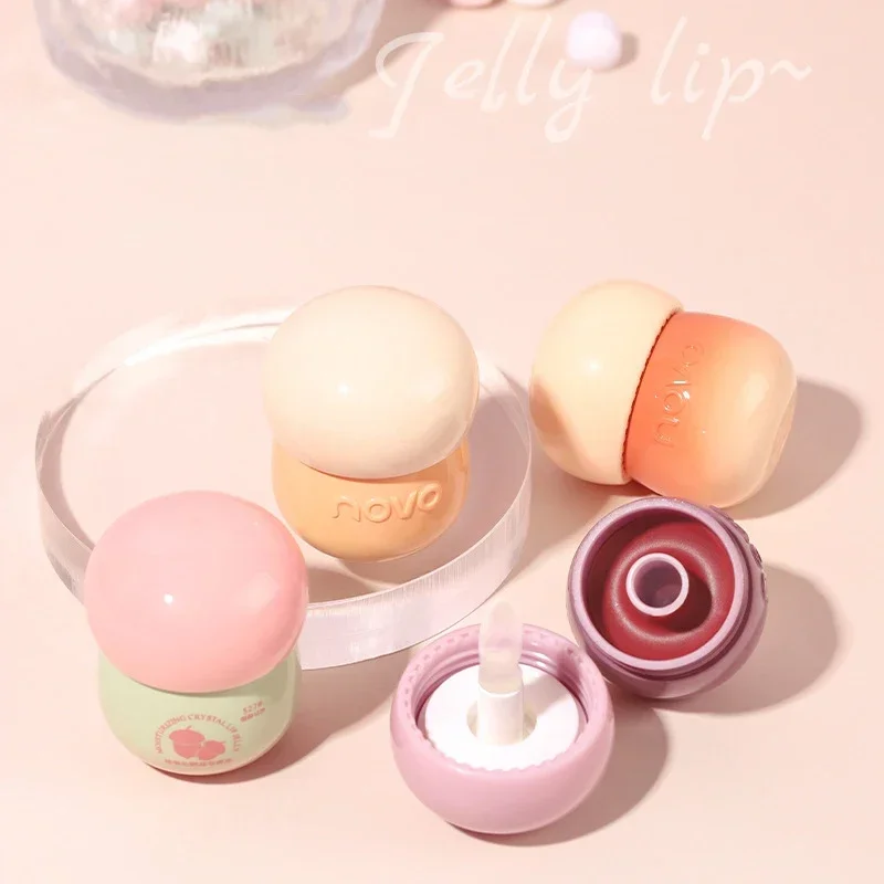 Cute Chubby Mushroom Lip Gloss Red Lips Tint Creamy Jelly Lip Glaze Matte Liquid Lipstick Mud Waterproof Lasting Makeup Cosmetic lip gloss lip makeup lip glaze lip tint